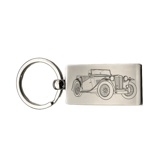MG TC 1946 Key Ring Selection | Giftware Engraved