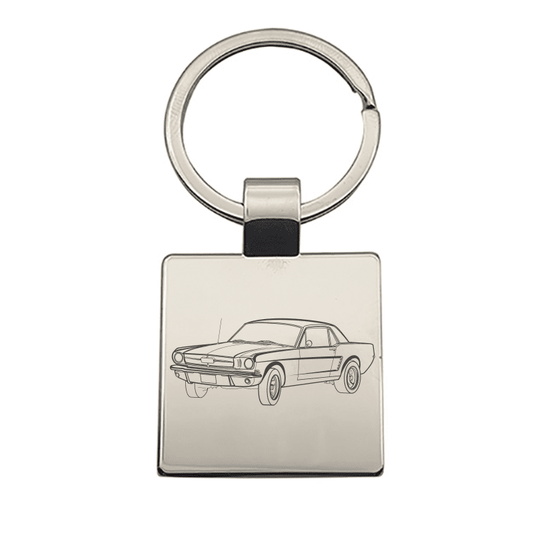 Ford Mustang 65 Coupe Key Ring Selection | Giftware Engraved