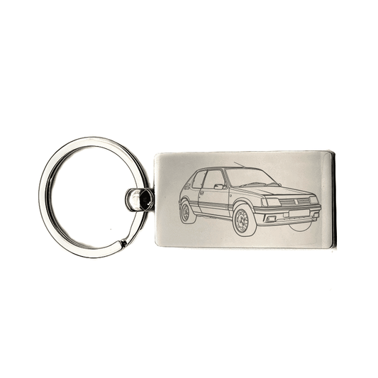 Peugeot 205 Gti Key Ring Selection | Giftware Engraved