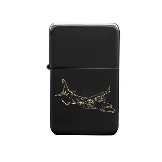 Illustration of Airbus C295 Aircraft Artwork engraved on Fuel Lighter | Giftware Engraved