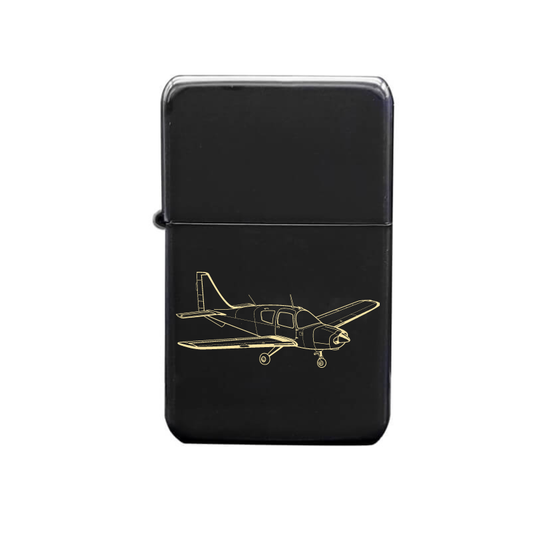 Illustration of Beagle Pup Aircraft Artwork engraved on Fuel Lighter | Giftware Engraved