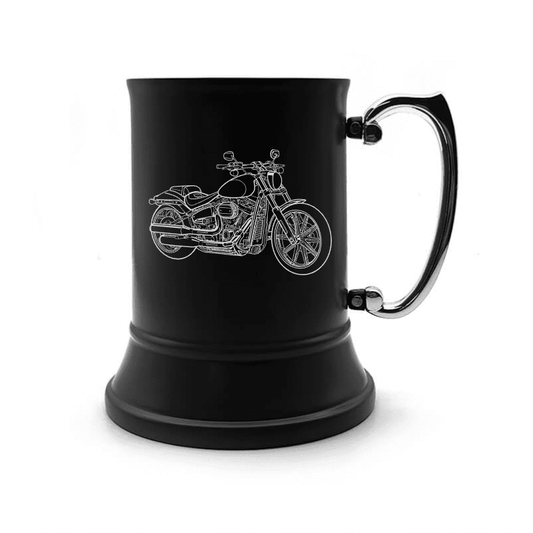 HD Breakout Motorcycle Steel Tankard | Giftware Engraved